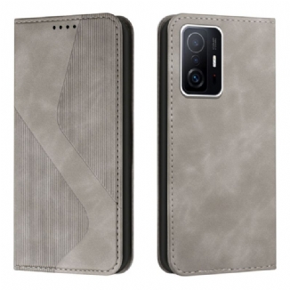 Capa De Celular Para Xiaomi 11T / 11T Pro Flip Estilo De Couro S-design