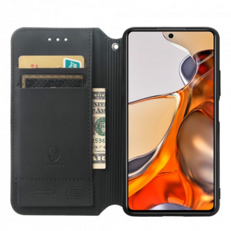 Capa De Celular Para Xiaomi 11T / 11T Pro Flip Rfid Artístico