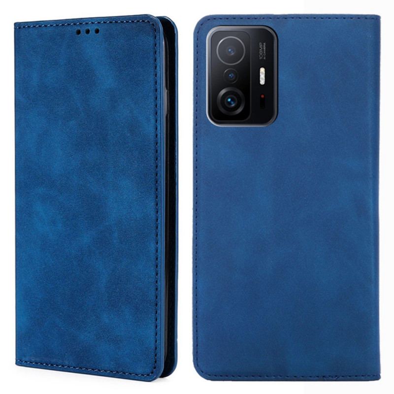 Capa De Celular Para Xiaomi 11T / 11T Pro Flip Toque De Pele