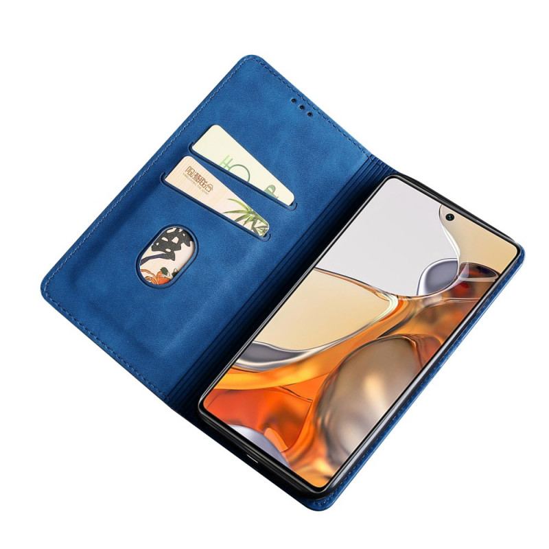 Capa De Celular Para Xiaomi 11T / 11T Pro Flip Toque De Pele