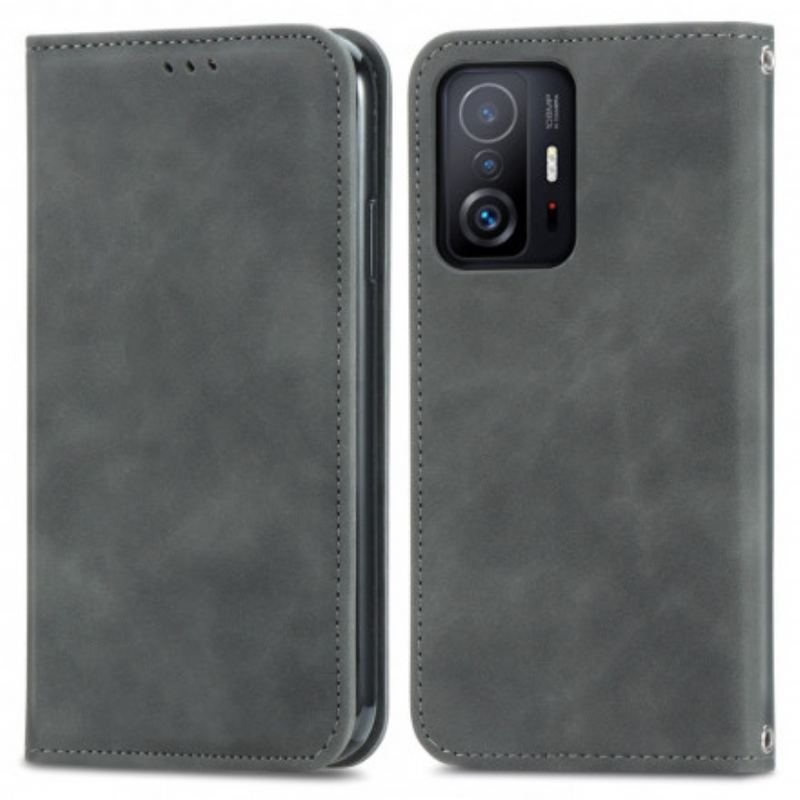 Capa De Celular Para Xiaomi 11T / 11T Pro Flip Toque De Pele