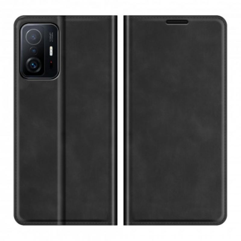 Capa De Celular Para Xiaomi 11T / 11T Pro Flip Toque De Pele