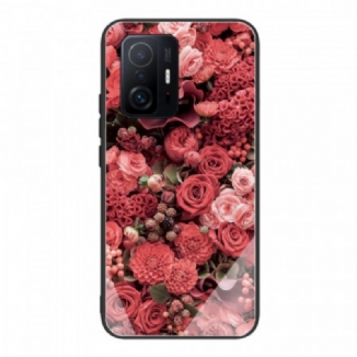 Capa De Celular Para Xiaomi 11T / 11T Pro Rose Flowers Vidro Temperado