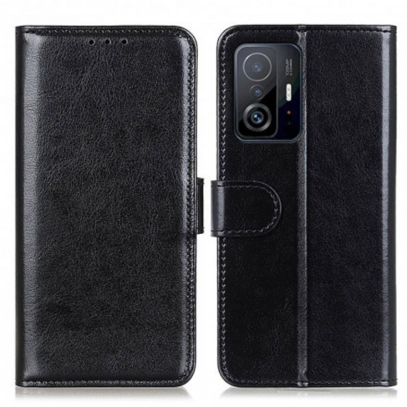 Capa De Couro Para Xiaomi 11T / 11T Pro Refinamento De Couro Sintético