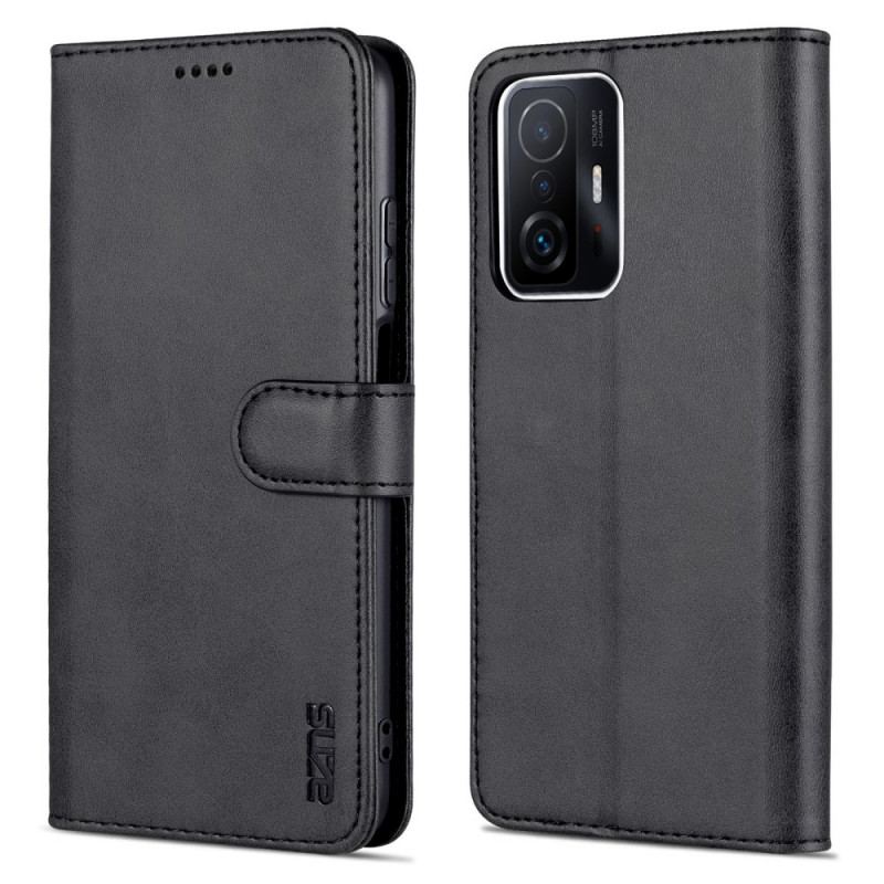 Capa De Couro Para Xiaomi 11T / 11T Pro Couro Sintético Azns