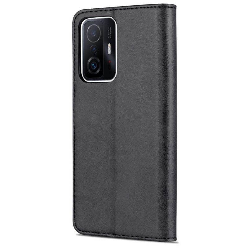 Capa De Couro Para Xiaomi 11T / 11T Pro Couro Sintético Azns