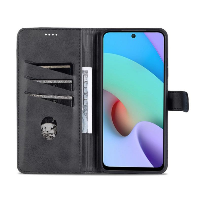 Capa De Couro Para Xiaomi 11T / 11T Pro Couro Sintético Azns