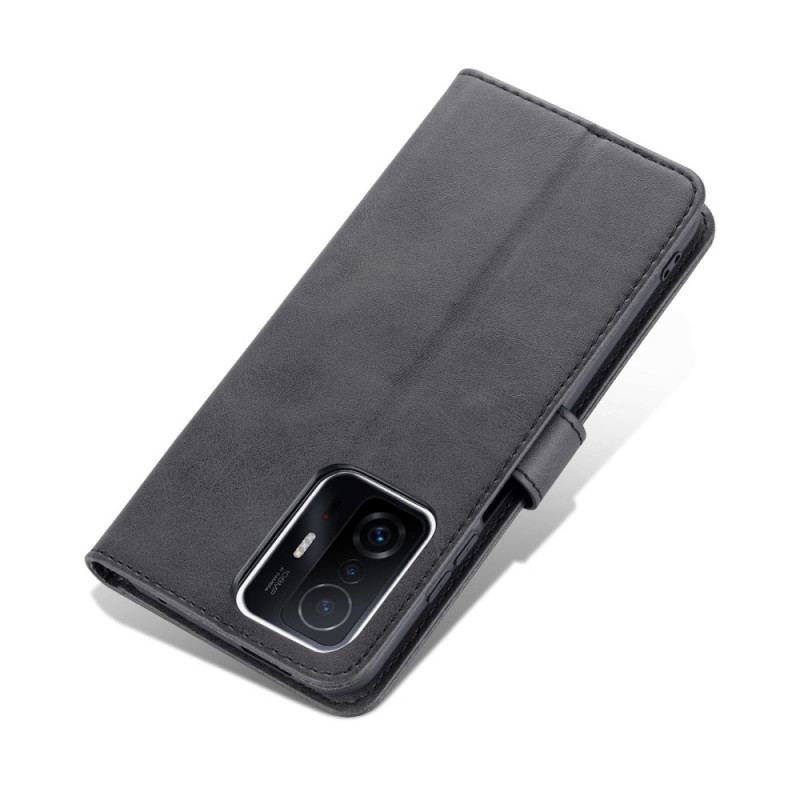 Capa De Couro Para Xiaomi 11T / 11T Pro Couro Sintético Azns