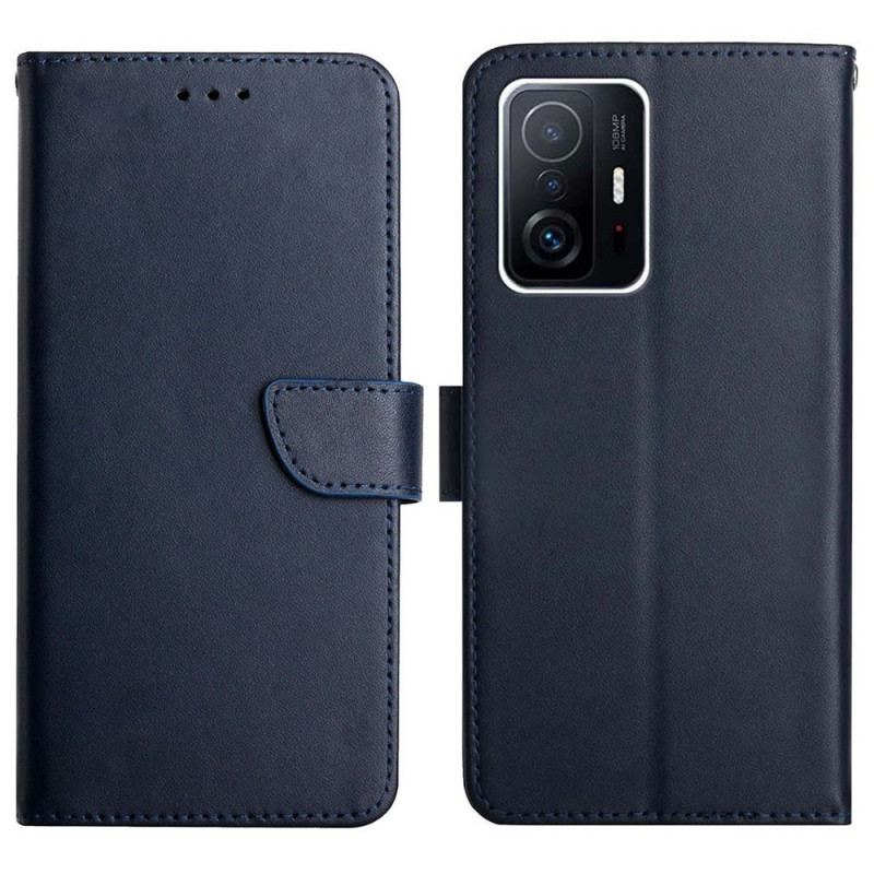 Capa Em Pele Para Xiaomi 11T / 11T Pro Couro Napa Genuíno