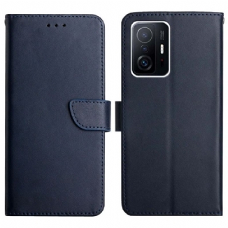 Capa Em Pele Para Xiaomi 11T / 11T Pro Couro Napa Genuíno