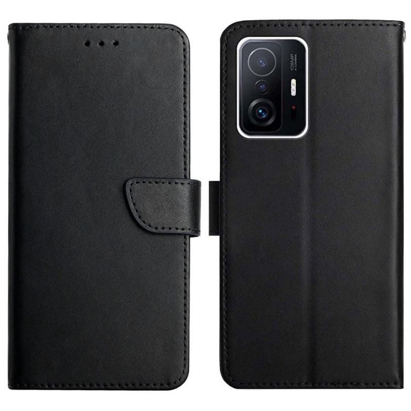 Capa Em Pele Para Xiaomi 11T / 11T Pro Couro Napa Genuíno