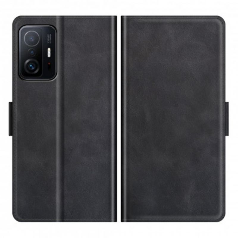 Capa Em Pele Para Xiaomi 11T / 11T Pro Flip Aba Dupla Clássica