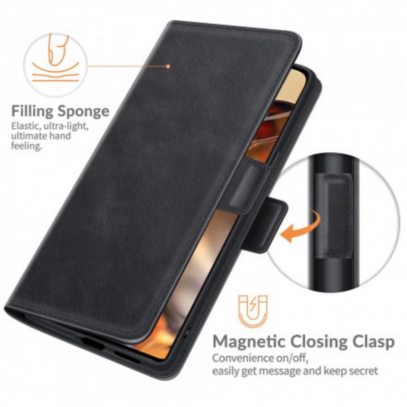 Capa Em Pele Para Xiaomi 11T / 11T Pro Flip Aba Dupla Clássica