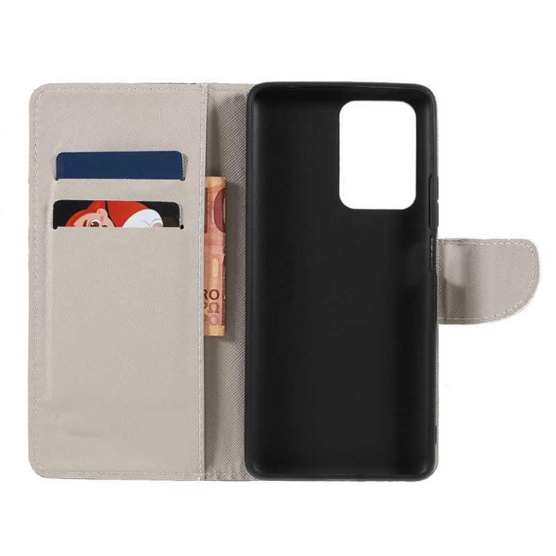 Capa Flip Para Xiaomi 11T / 11T Pro Borboletas Modernas