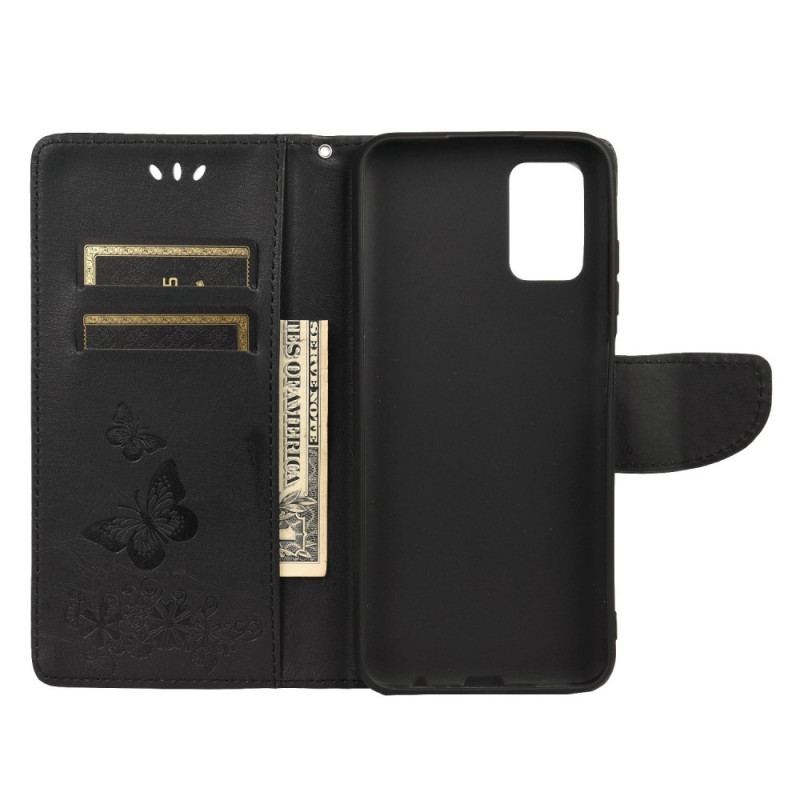 Capa Flip Para Xiaomi 11T / 11T Pro De Cordão Borboletas Esplêndidas