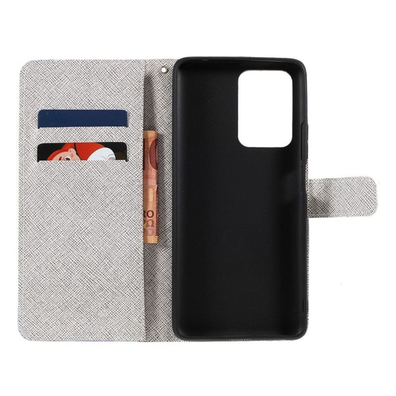 Capa Flip Para Xiaomi 11T / 11T Pro De Cordão Borboletas Strappy Diamond