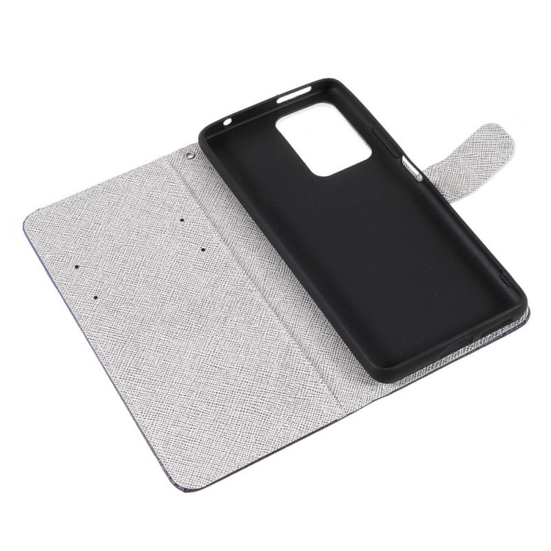 Capa Flip Para Xiaomi 11T / 11T Pro De Cordão Flores De Cinta Lunar