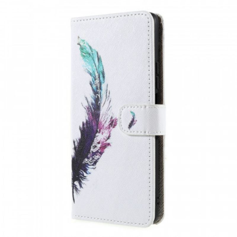 Capa Flip Para Xiaomi 11T / 11T Pro De Cordão Pena Com Cordão