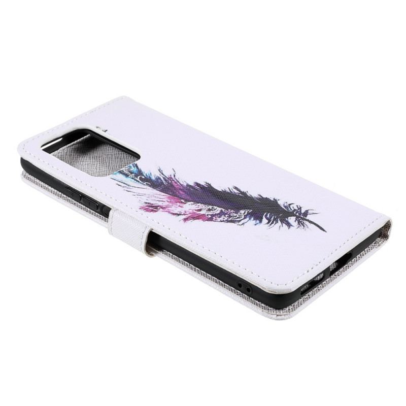 Capa Flip Para Xiaomi 11T / 11T Pro De Cordão Pena Com Cordão