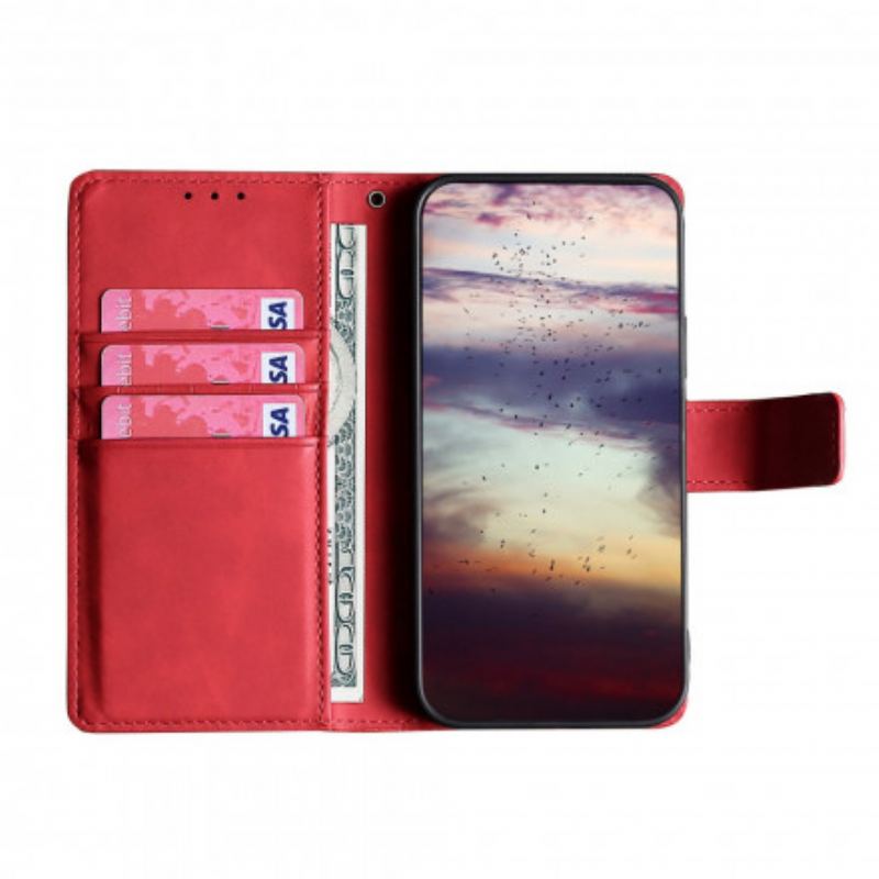 Capa Flip Para Xiaomi 11T / 11T Pro Crocodilo Com Toque De Pele