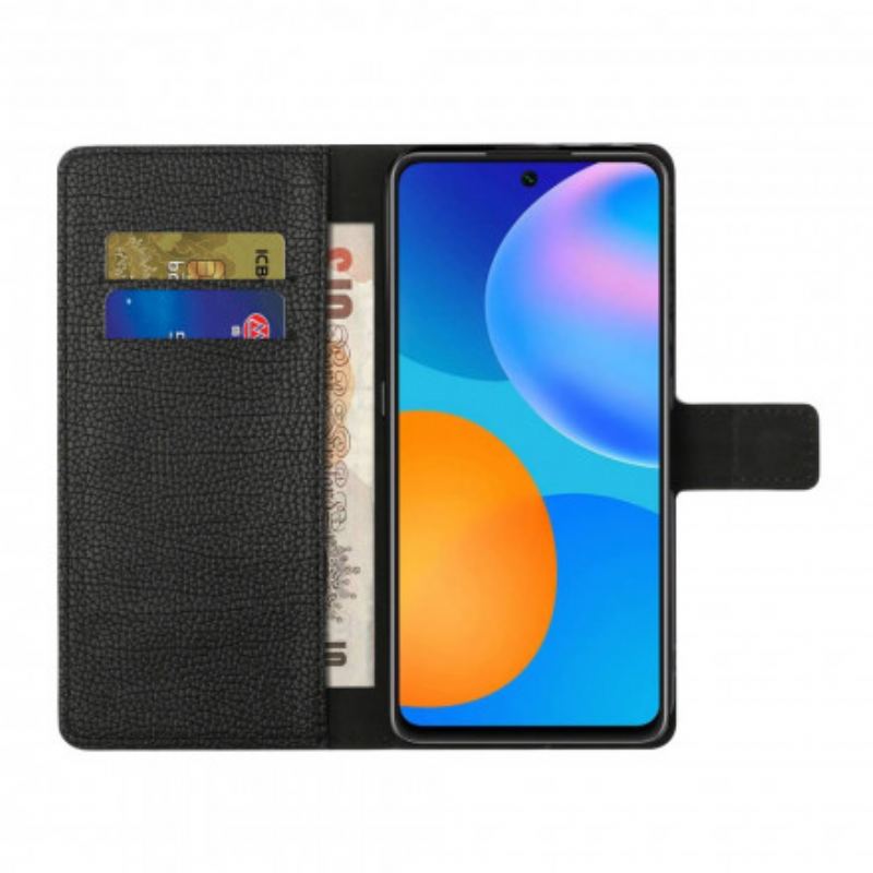 Capa Flip Para Xiaomi 11T / 11T Pro Efeito De Couro Granulado De Lichia