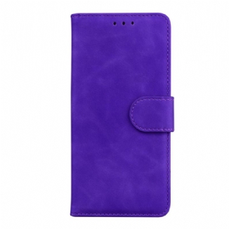 Capa Flip Para Xiaomi 11T / 11T Pro Efeito Couro Monocromático