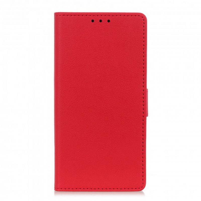 Capa Flip Para Xiaomi 11T / 11T Pro Efeito Couro Simples