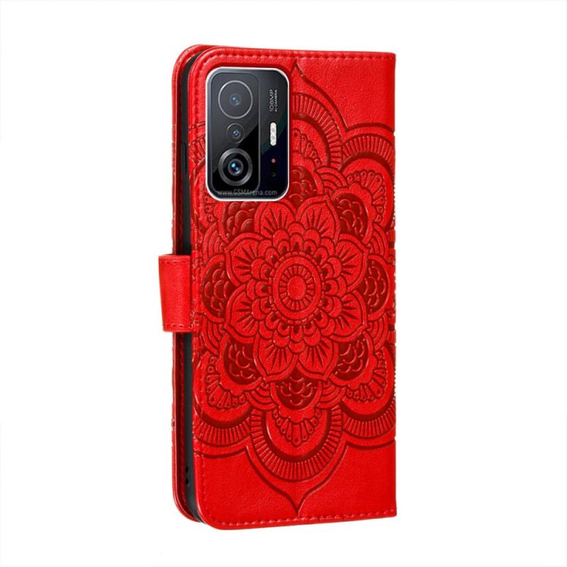 Capa Flip Para Xiaomi 11T / 11T Pro Mandala Completa