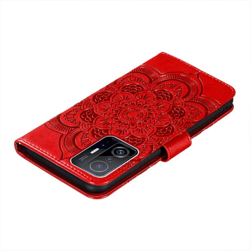 Capa Flip Para Xiaomi 11T / 11T Pro Mandala Completa