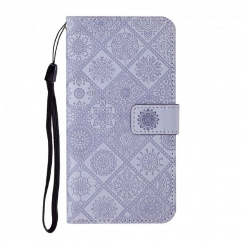 Capa Flip Para Xiaomi 11T / 11T Pro Padrão De Tapeçaria