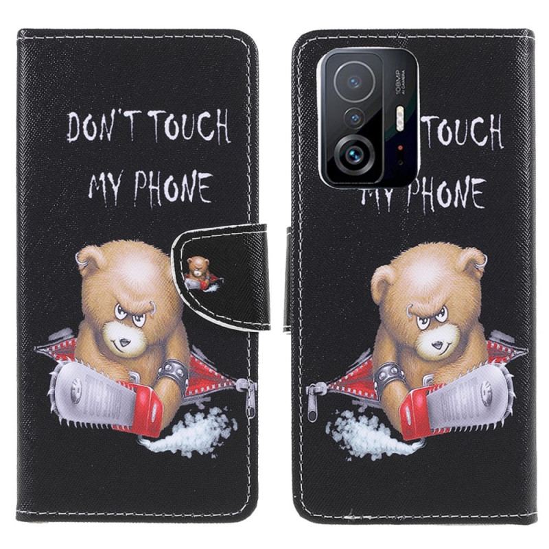 Capa Flip Para Xiaomi 11T / 11T Pro Urso Perigoso