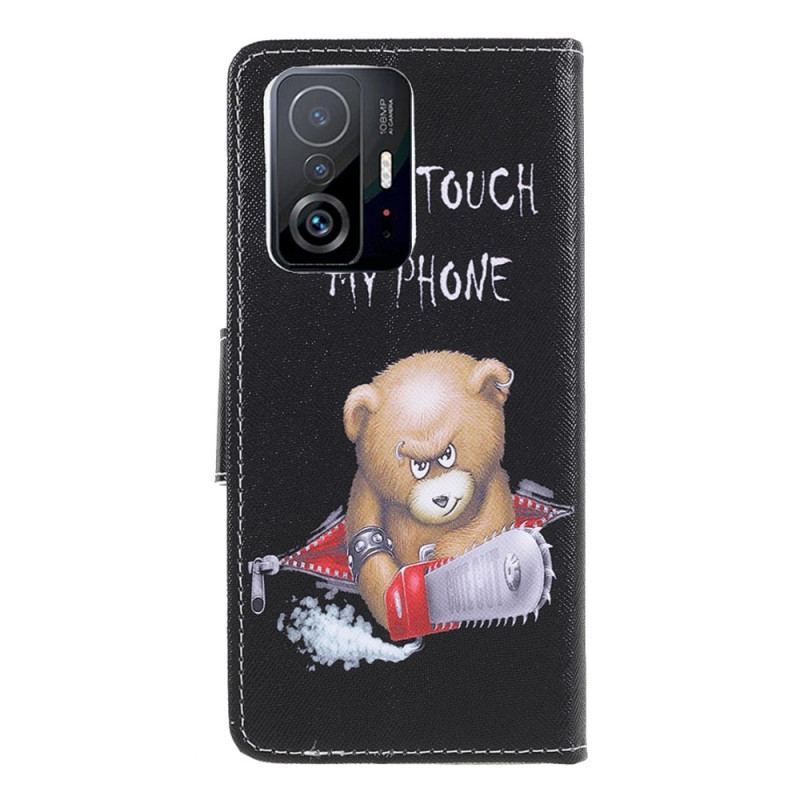 Capa Flip Para Xiaomi 11T / 11T Pro Urso Perigoso