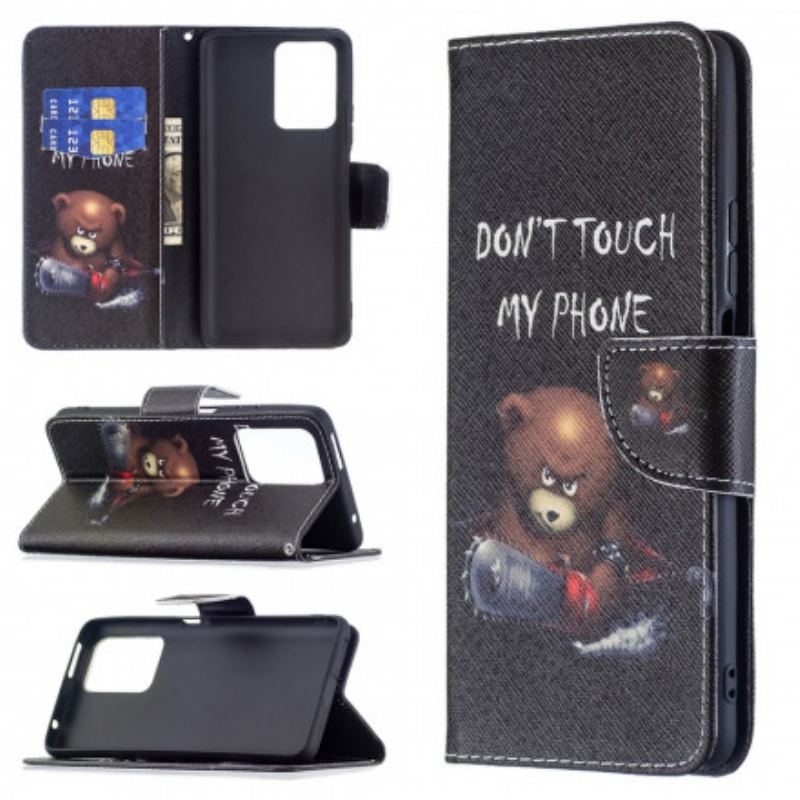 Capa Flip Para Xiaomi 11T / 11T Pro Urso Perigoso