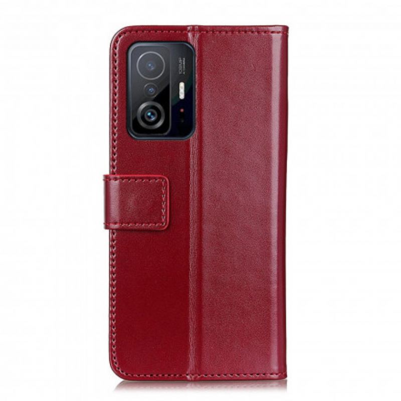 Capa Folio Para Xiaomi 11T / 11T Pro Efeito Couro Tricolor