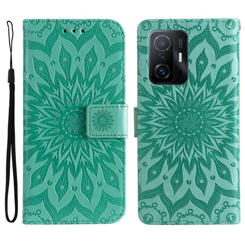 Capa Folio Para Xiaomi 11T / 11T Pro Flor Do Sol