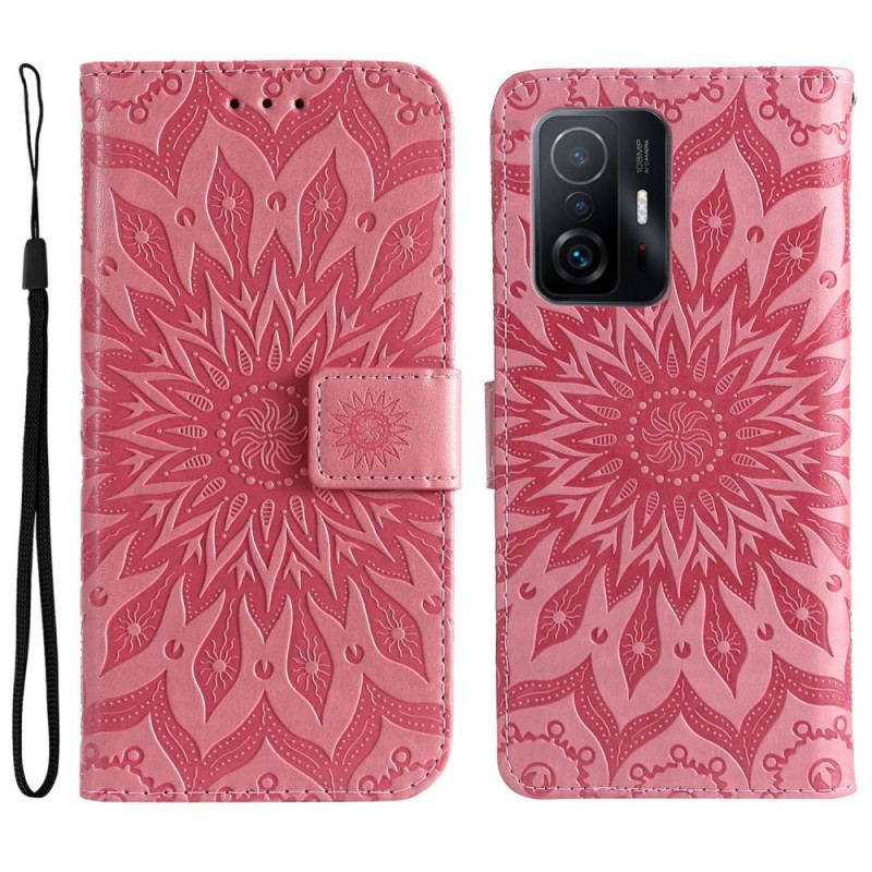 Capa Folio Para Xiaomi 11T / 11T Pro Flor Do Sol