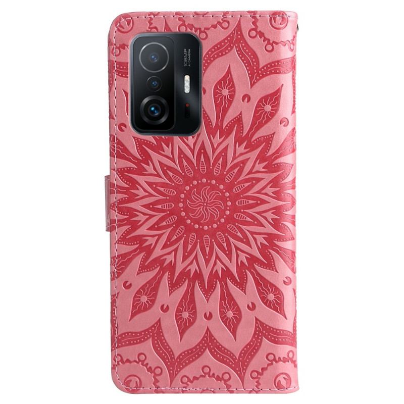 Capa Folio Para Xiaomi 11T / 11T Pro Flor Do Sol