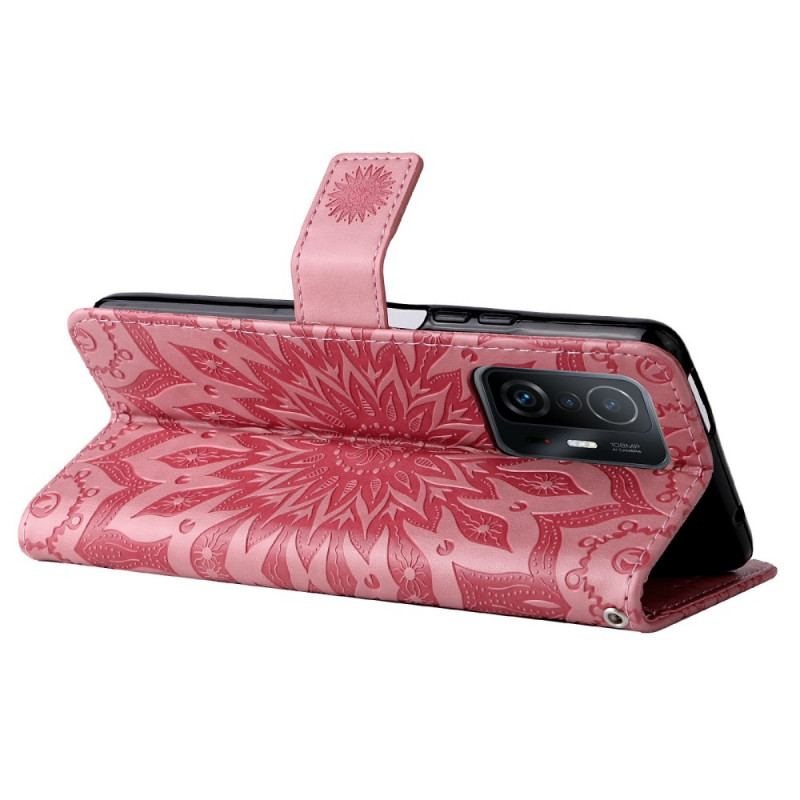 Capa Folio Para Xiaomi 11T / 11T Pro Flor Do Sol