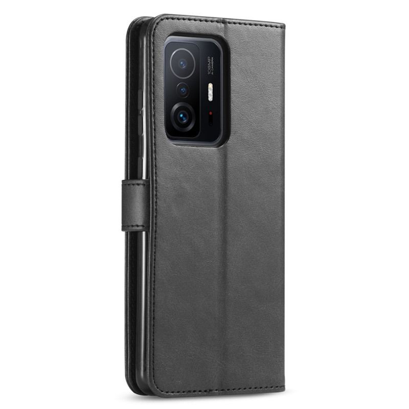 Capa Folio Para Xiaomi 11T / 11T Pro Lc.imeeke Efeito Couro