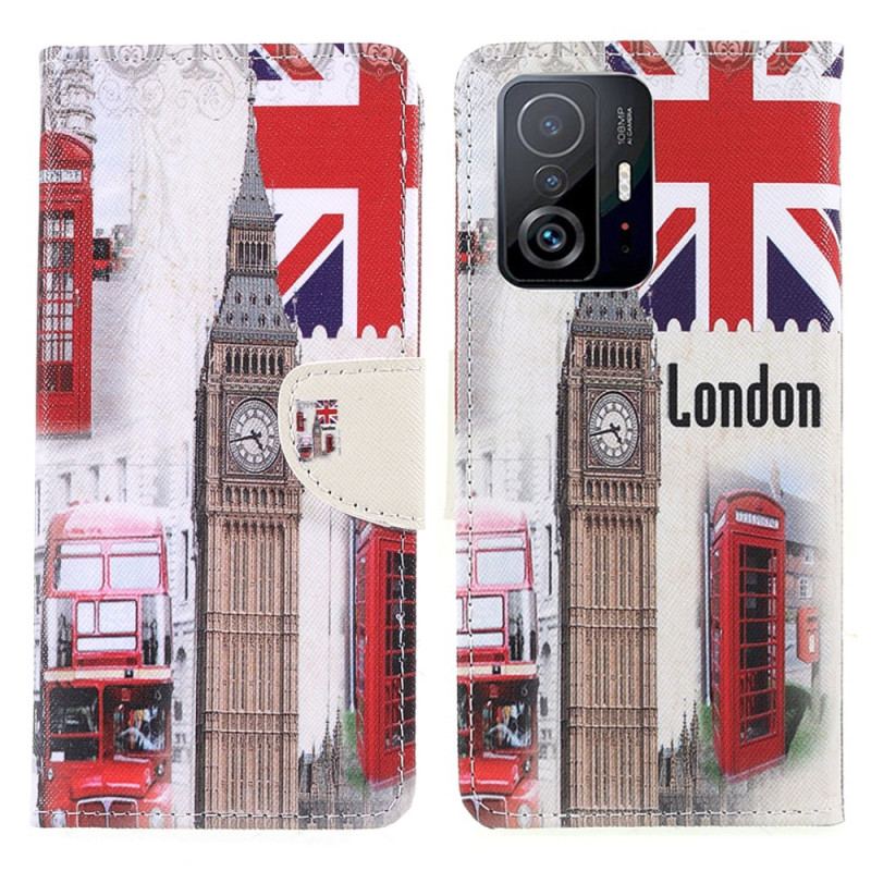 Capa Folio Para Xiaomi 11T / 11T Pro Vida Em Londres