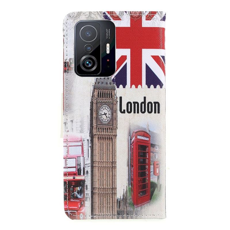 Capa Folio Para Xiaomi 11T / 11T Pro Vida Em Londres