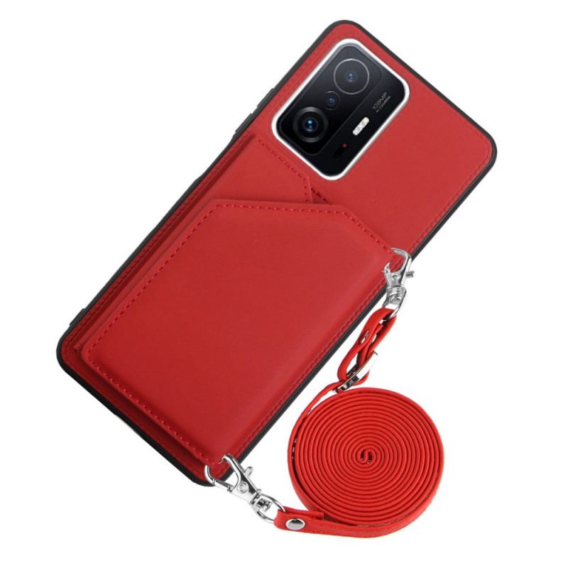 Capa Para Xiaomi 11T / 11T Pro Alça De Suporte Para Vários Cartões