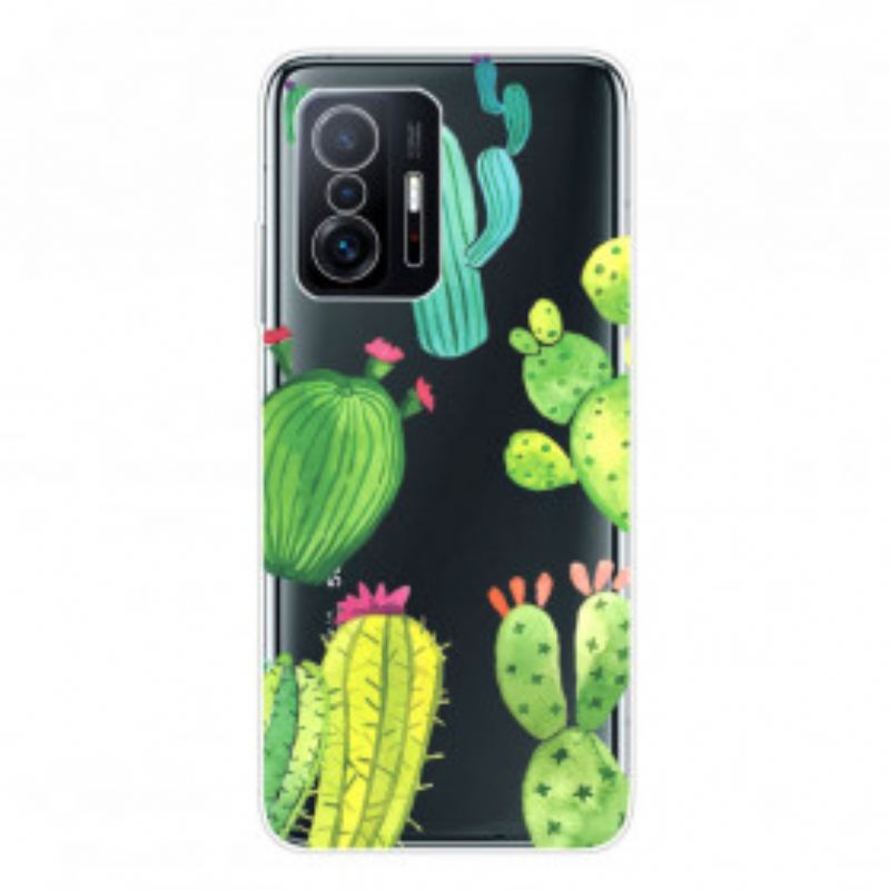 Capa Para Xiaomi 11T / 11T Pro Cactos Aquarela