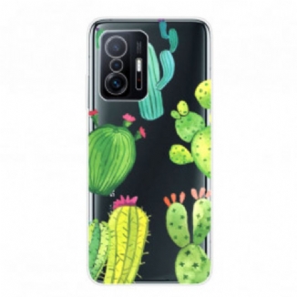 Capa Para Xiaomi 11T / 11T Pro Cactos Aquarela