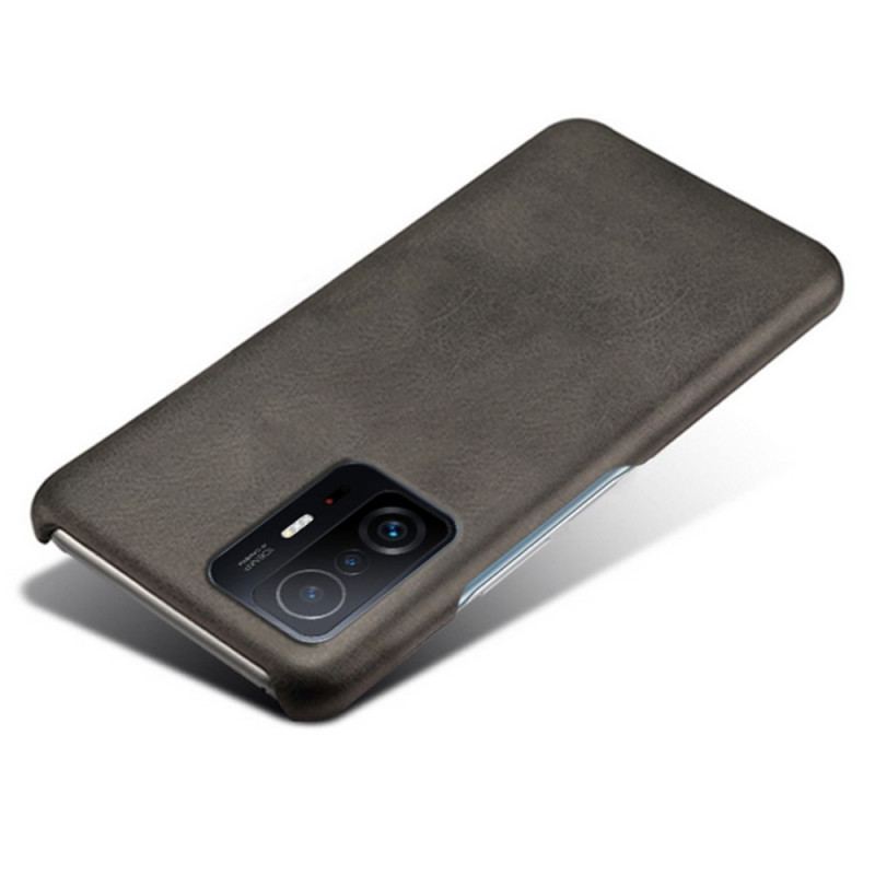 Capa Para Xiaomi 11T / 11T Pro Efeito Couro Ksq