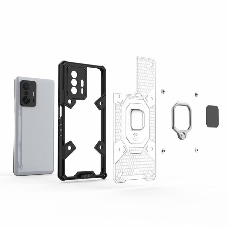 Capa Para Xiaomi 11T / 11T Pro Favo De Mel Com Anel