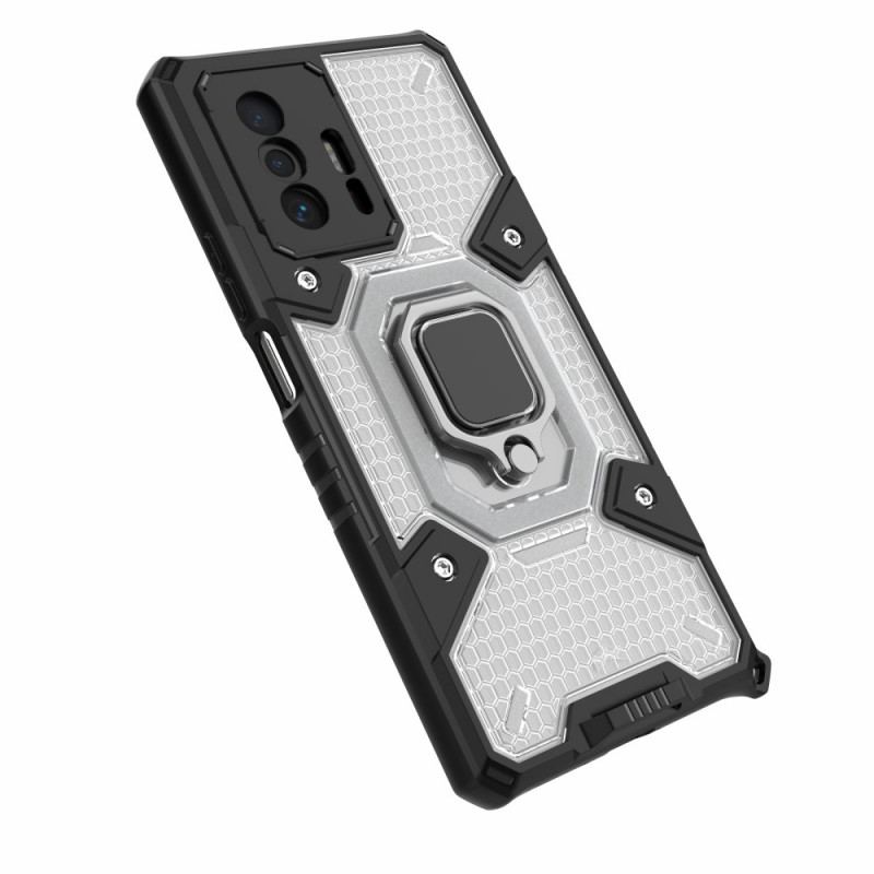 Capa Para Xiaomi 11T / 11T Pro Favo De Mel Com Anel