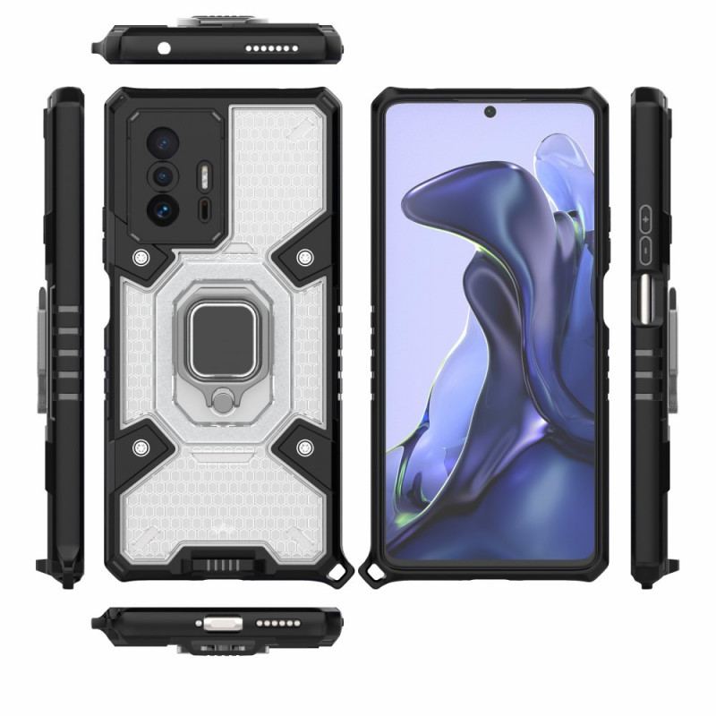 Capa Para Xiaomi 11T / 11T Pro Favo De Mel Com Anel