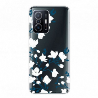 Capa Para Xiaomi 11T / 11T Pro Flores Brancas