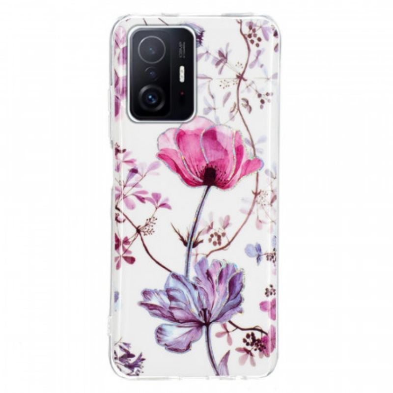 Capa Para Xiaomi 11T / 11T Pro Flores Brilhantes